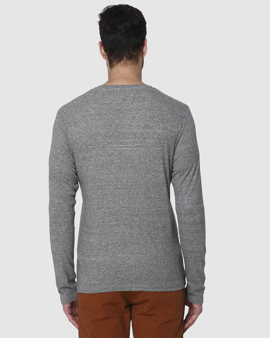 Grey Crew Neck Pullover