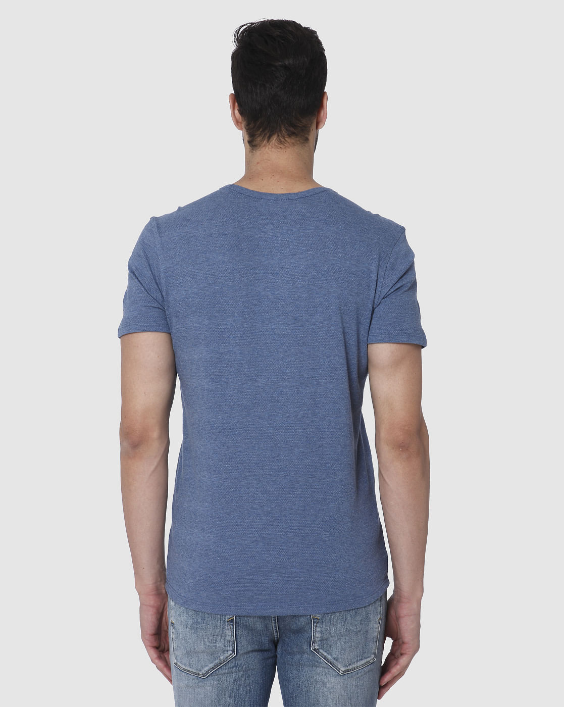 Blue Crew Neck T-Shirt