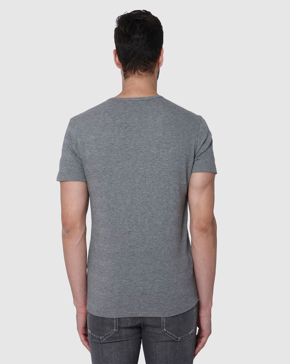 Grey Crew Neck T-Shirt
