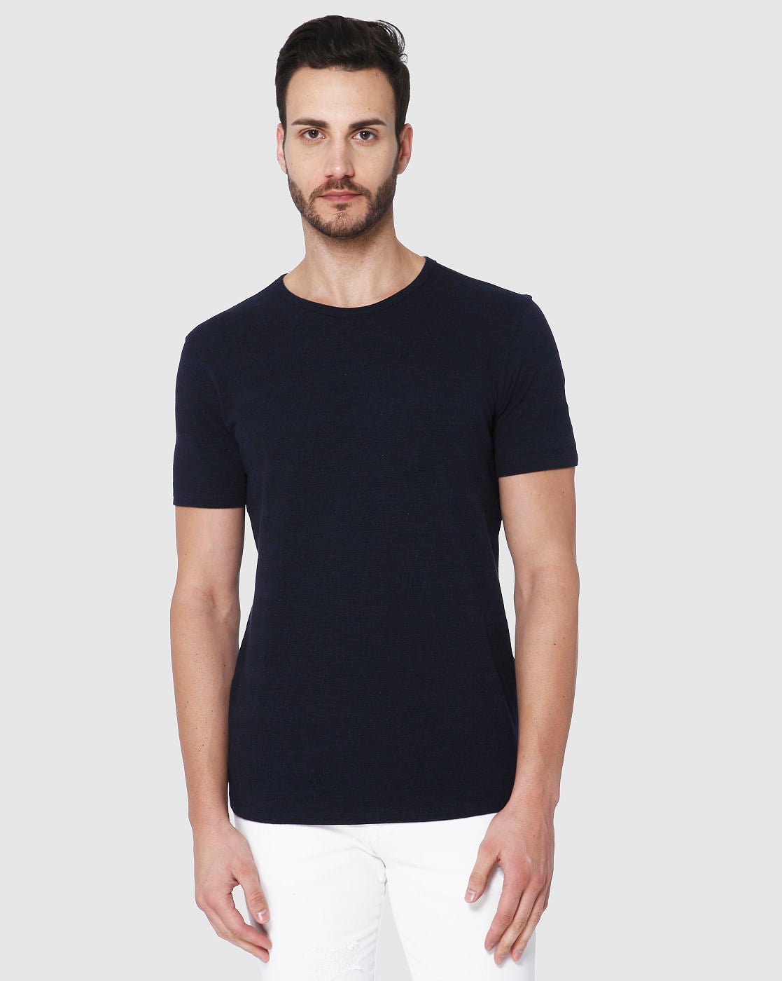 Blue Crew Neck T-Shirt