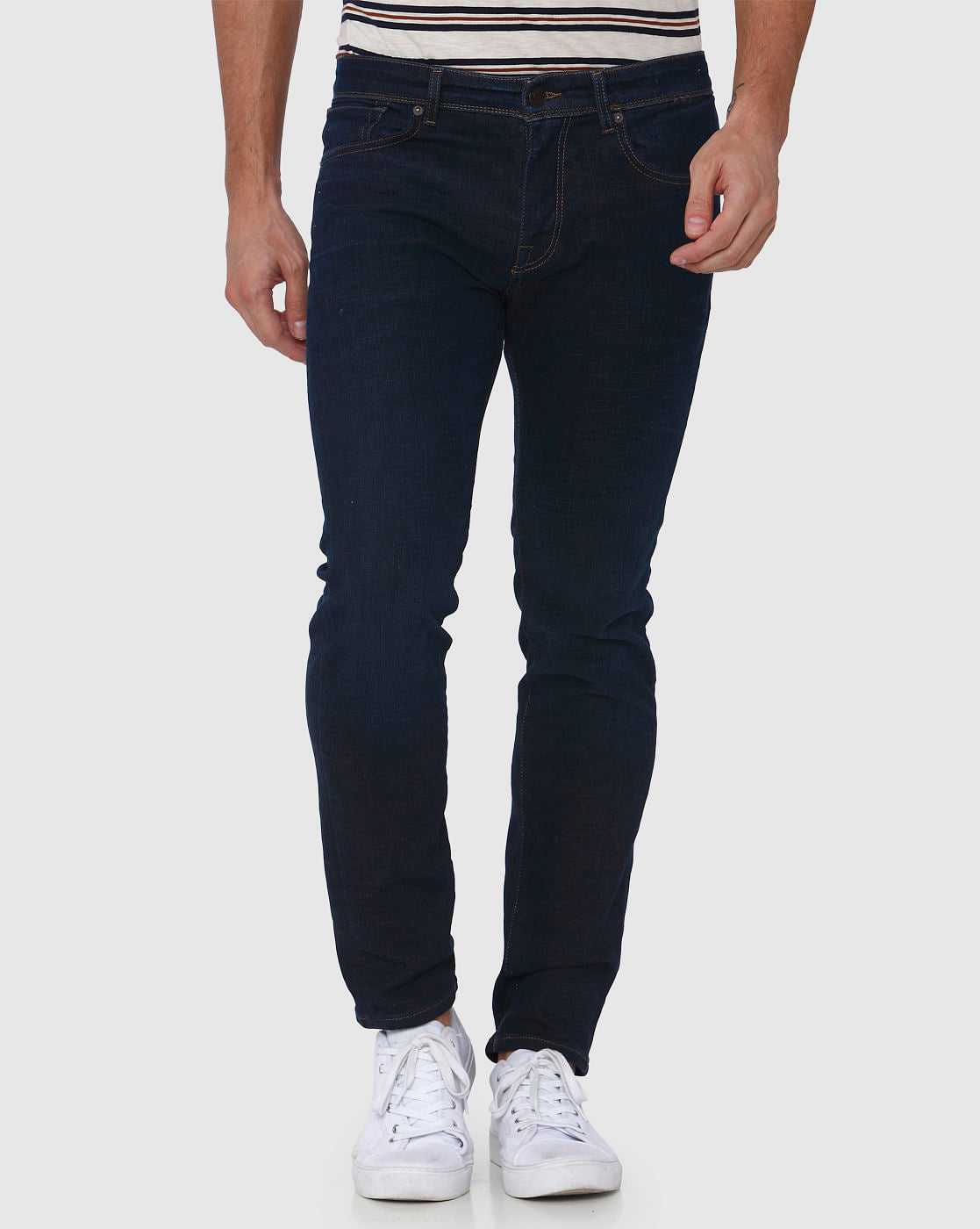 Dark Blue Leon Slim Fit Jeans