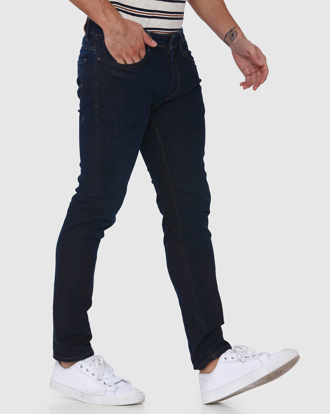Dark Blue Leon Slim Fit Jeans