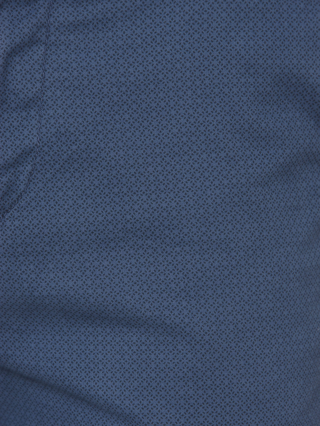 Blue Printed Chino Shorts