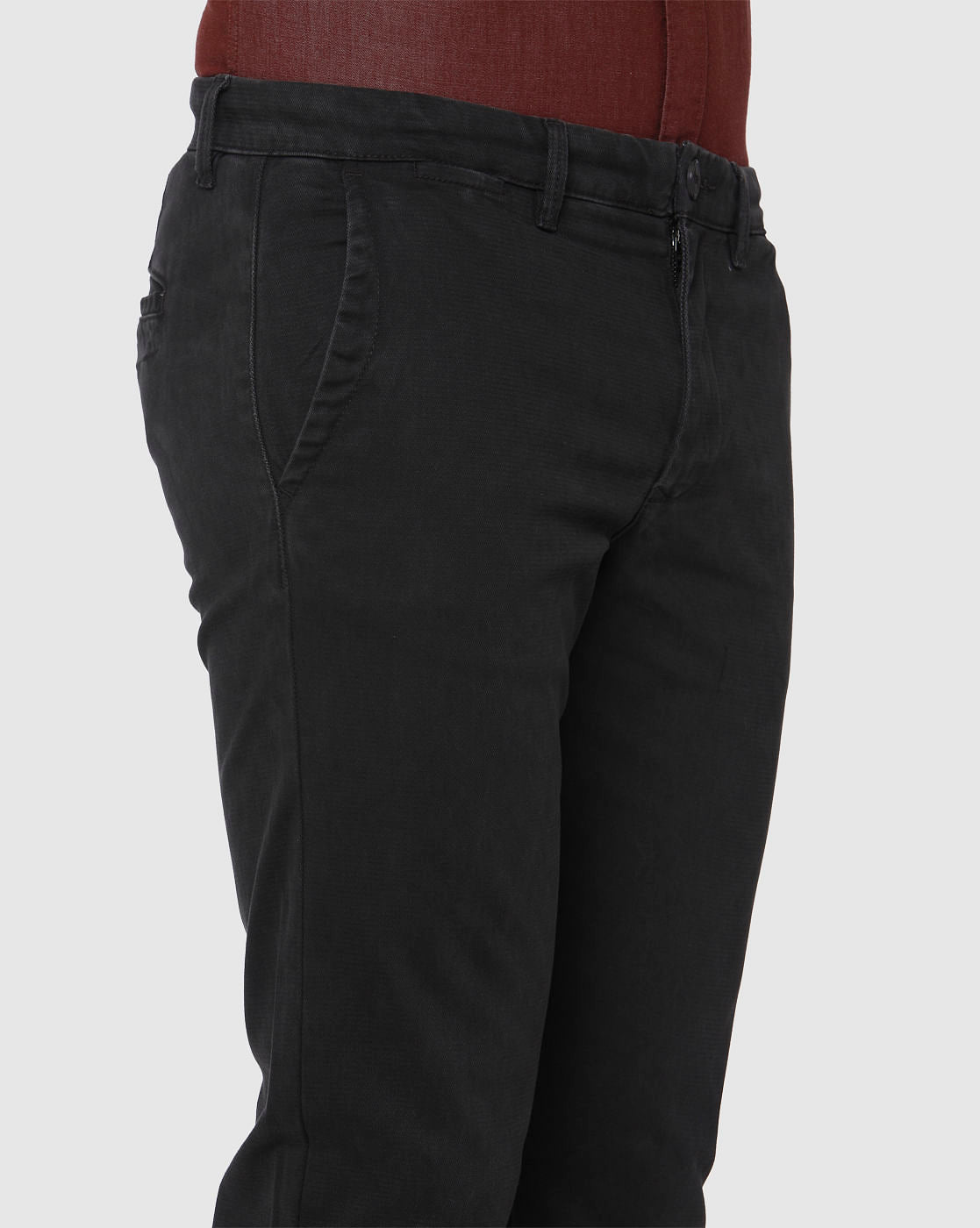 Black Faded Slim Fit Pants