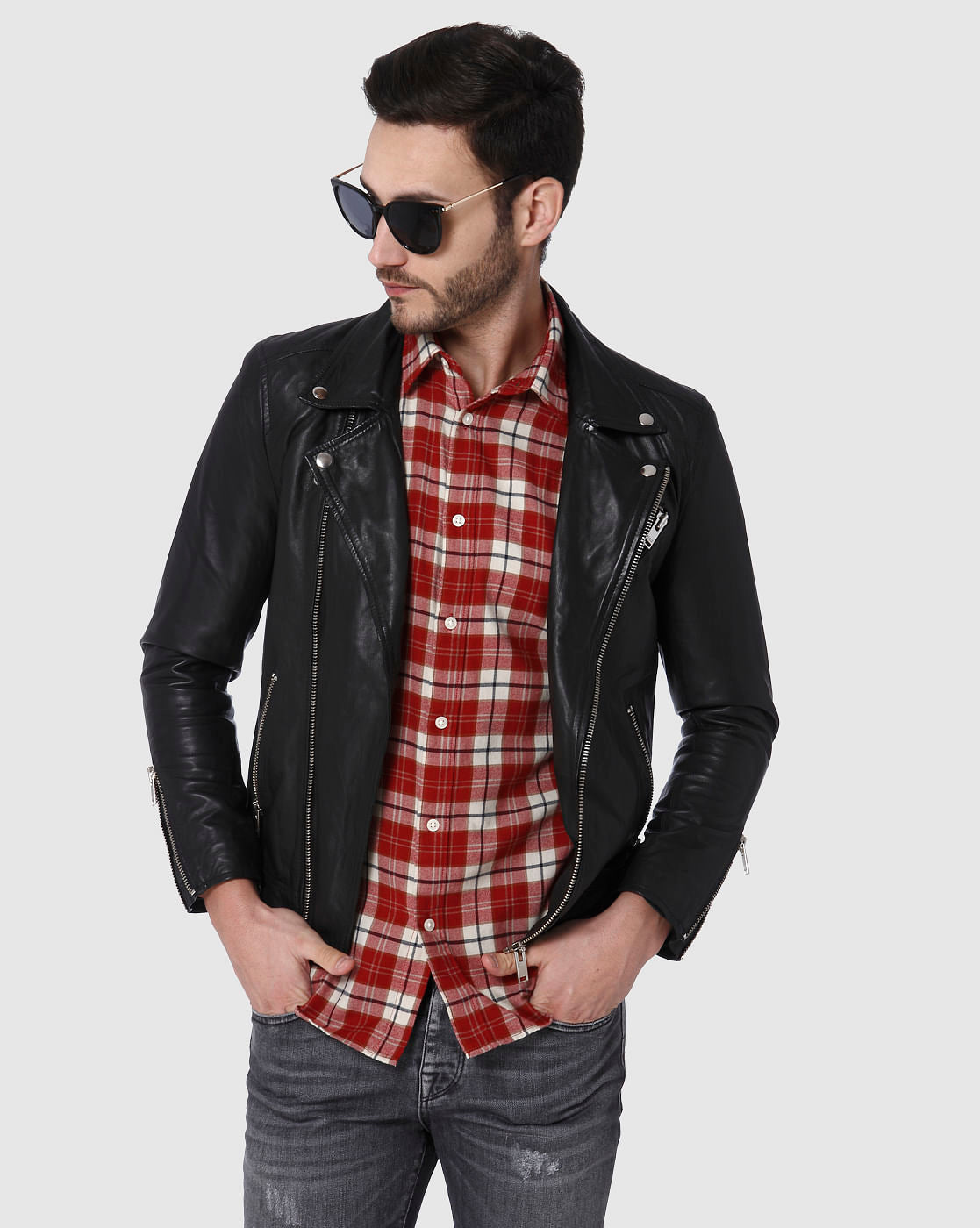 Red Check Full Sleeves Shirt
