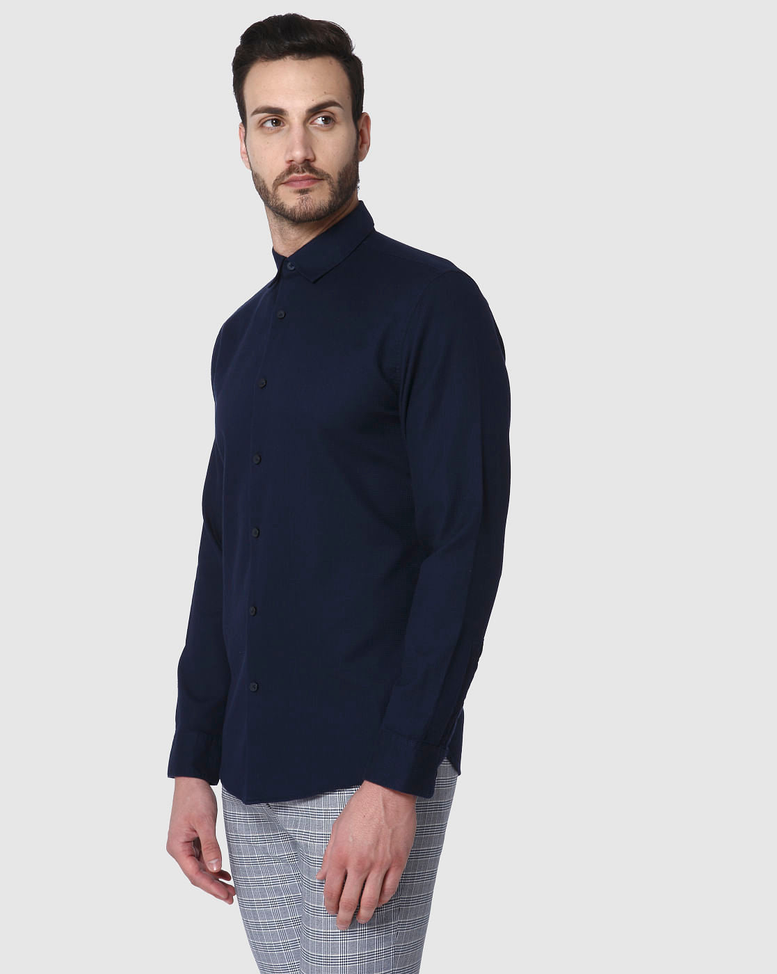 Blue Full Sleeves Shirt