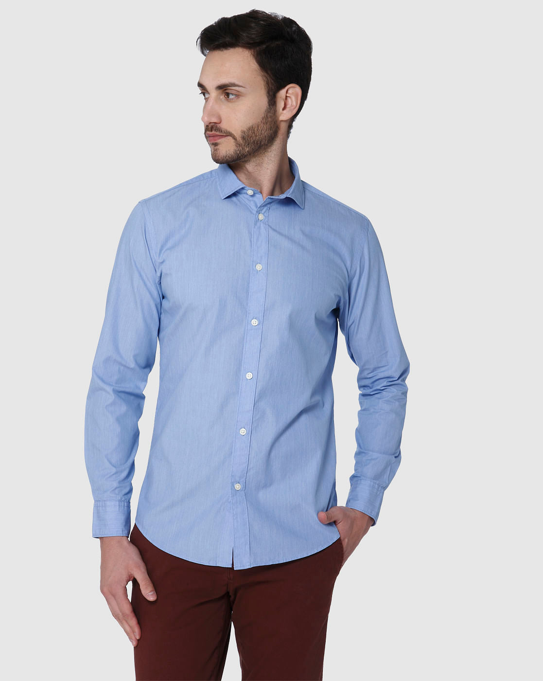 Blue Full Sleeves Shirt