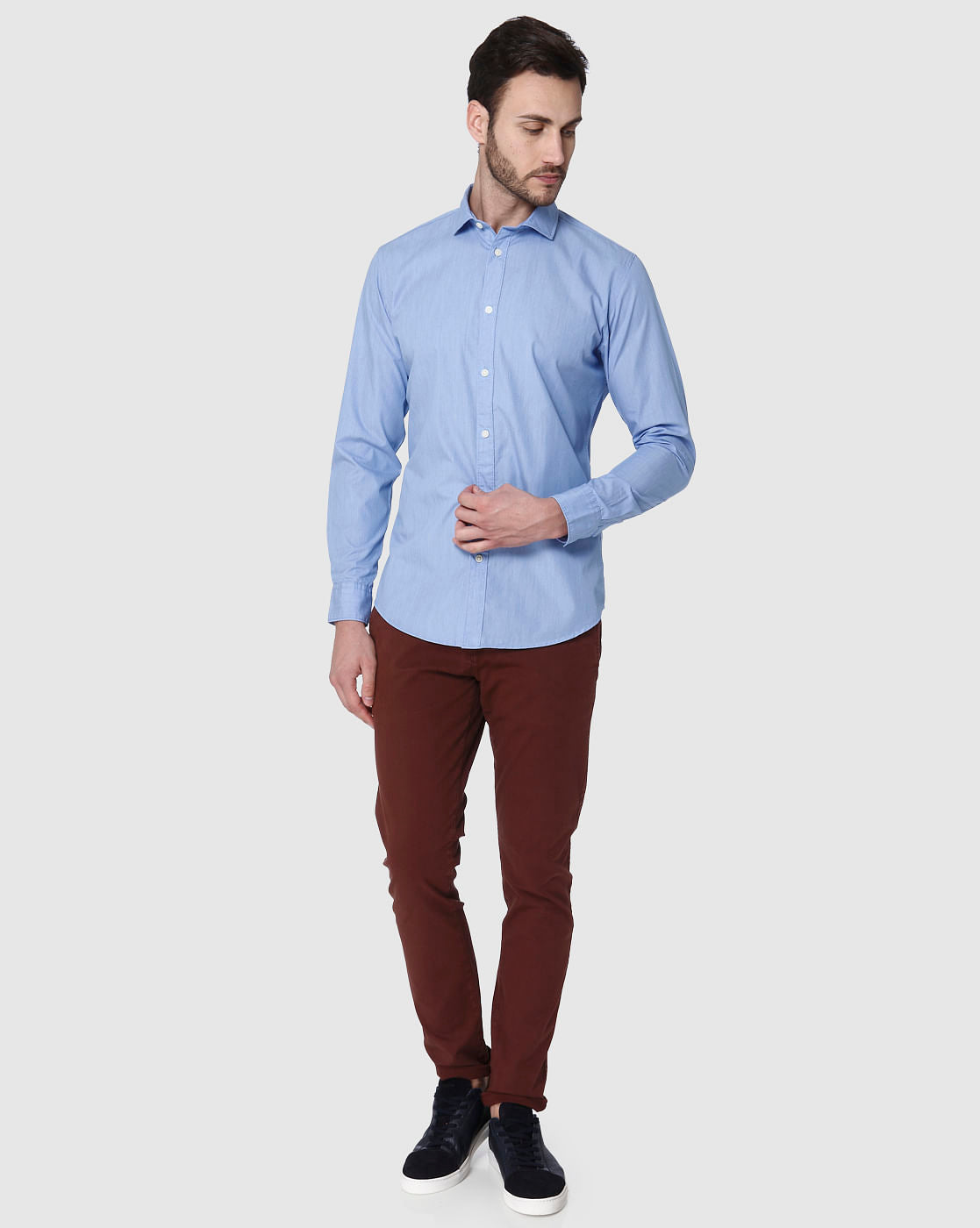 Blue Full Sleeves Shirt