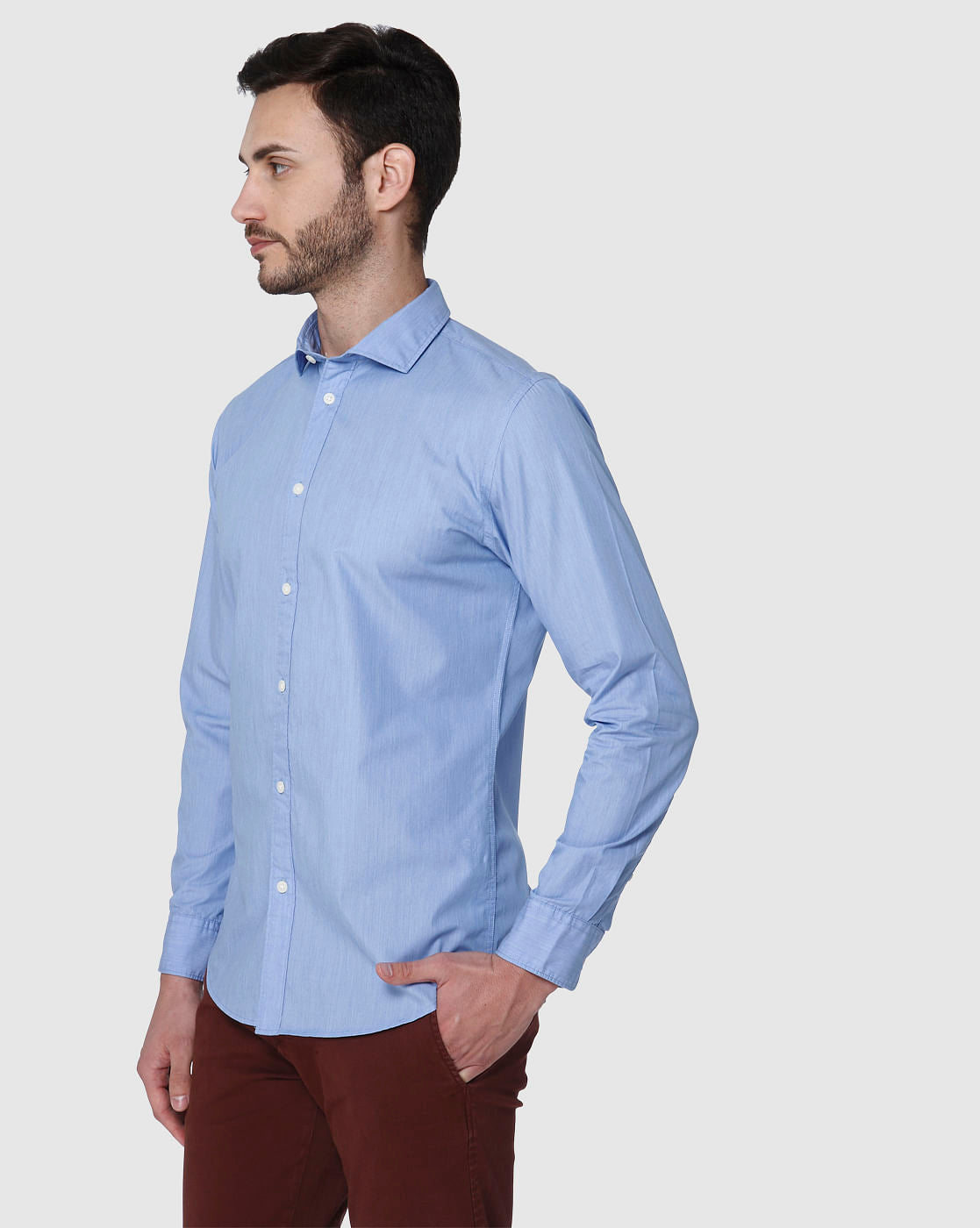 Blue Full Sleeves Shirt