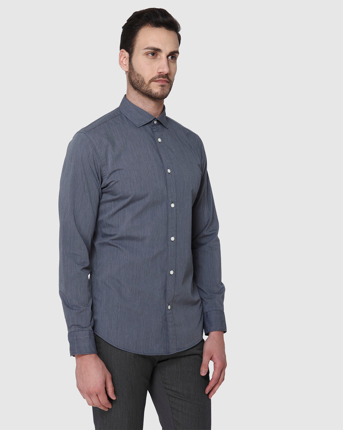 Grey Full Sleeves Shirt