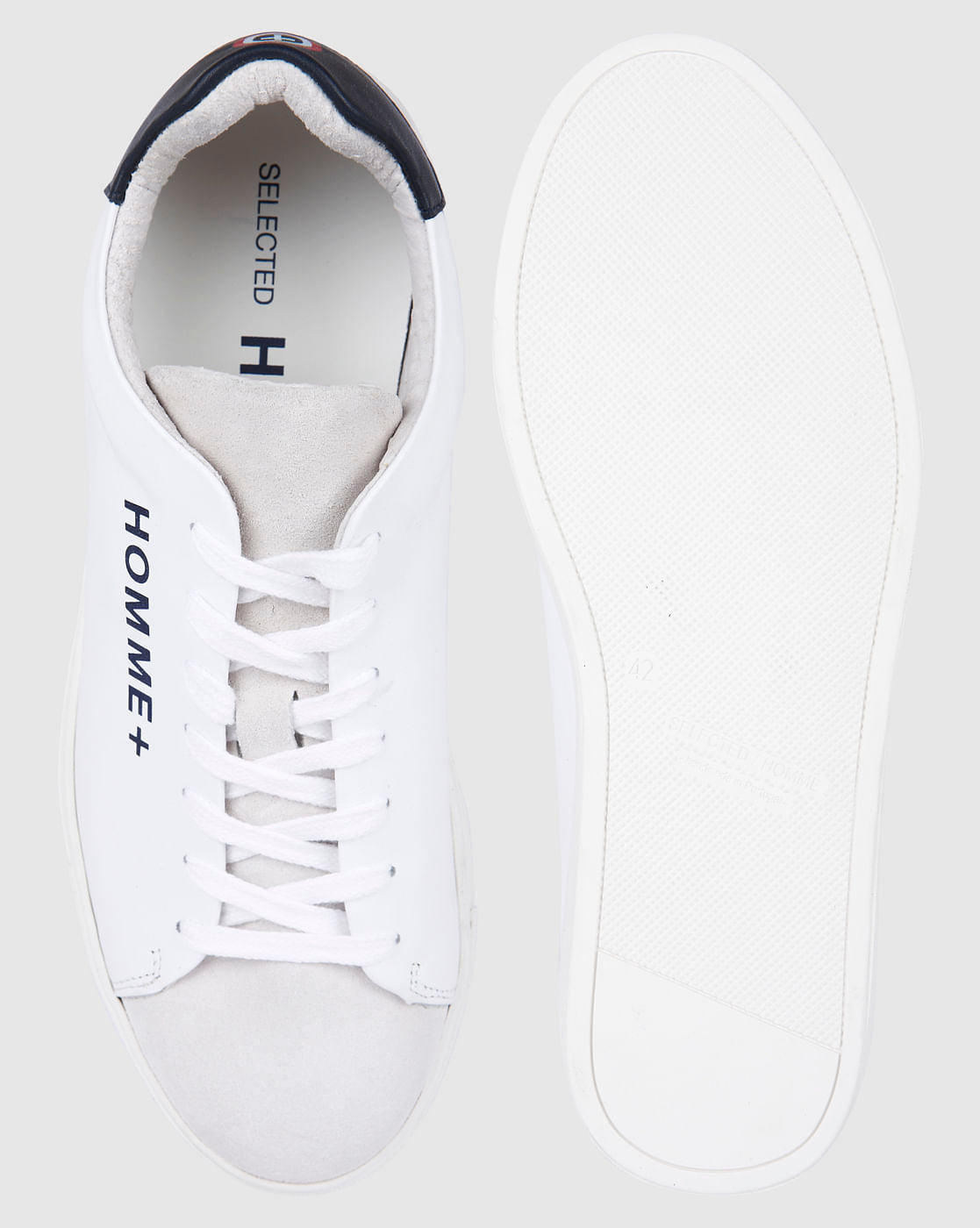 White Lace Up Sneakers