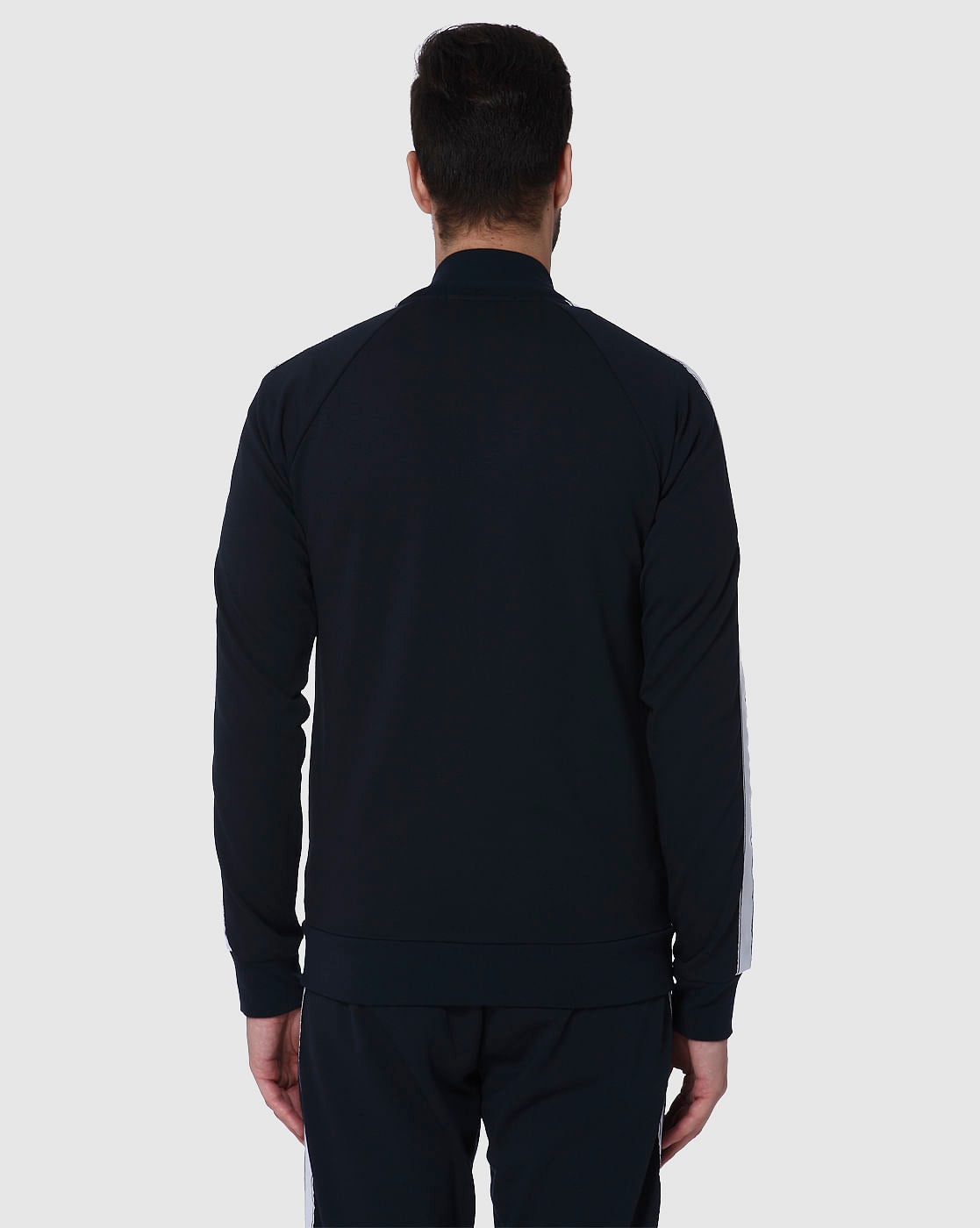 Navy Blue Tape Detail Jacket
