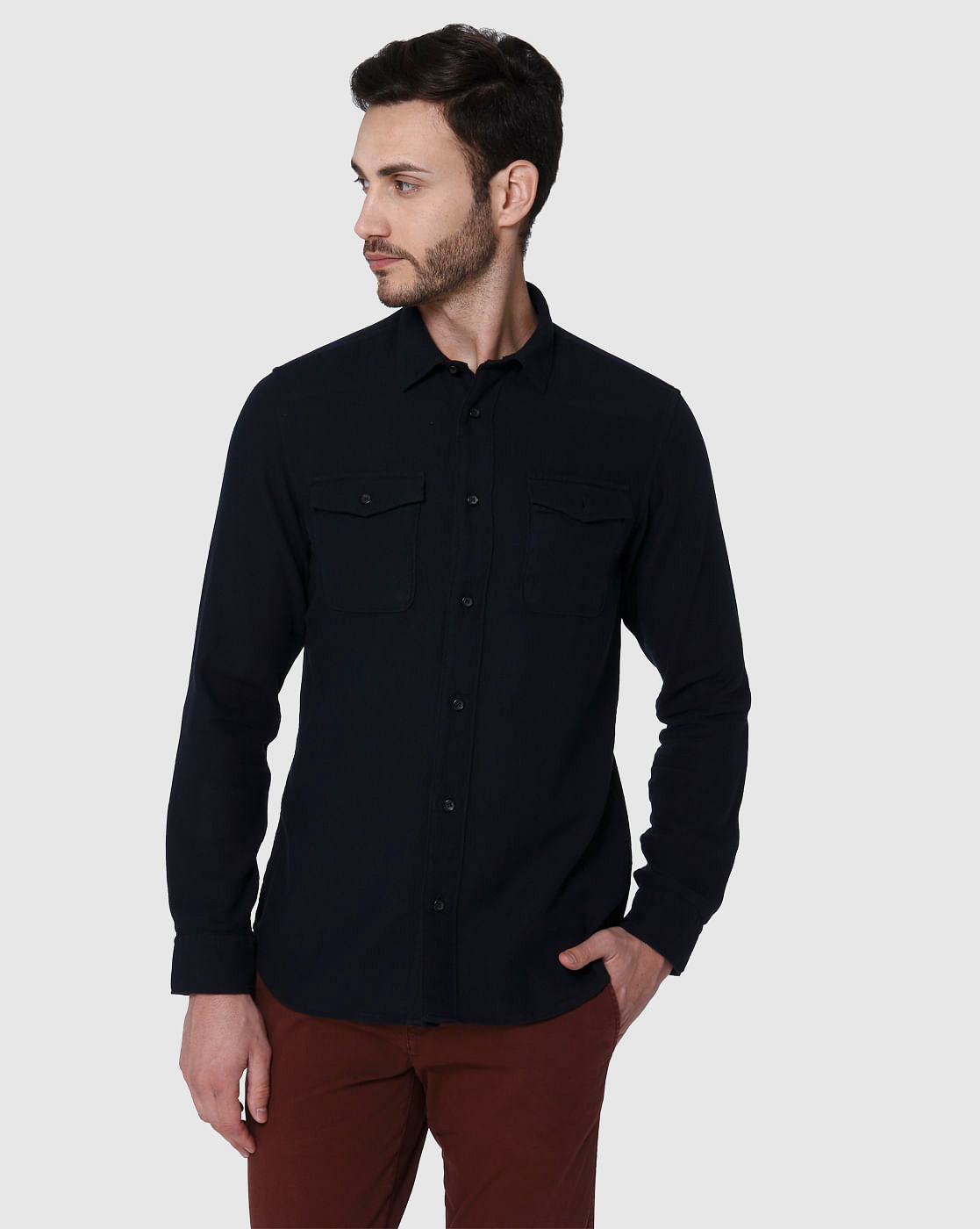 Blue Full Sleeves Shirt