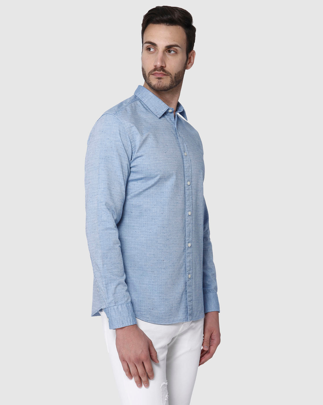 Blue Full Sleeves Shirt