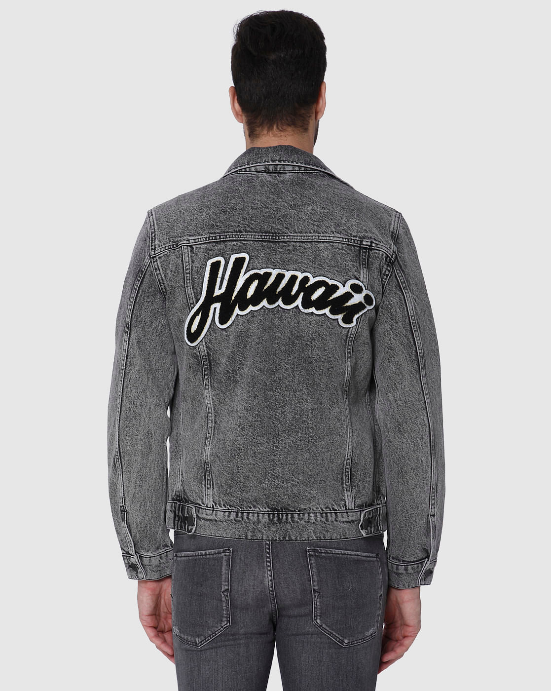 Black Washed Denim Jacket