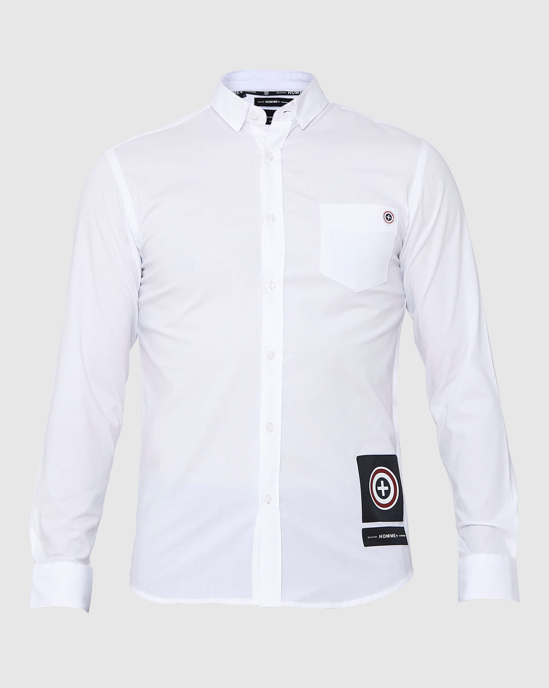 White Full Sleeves Shirt