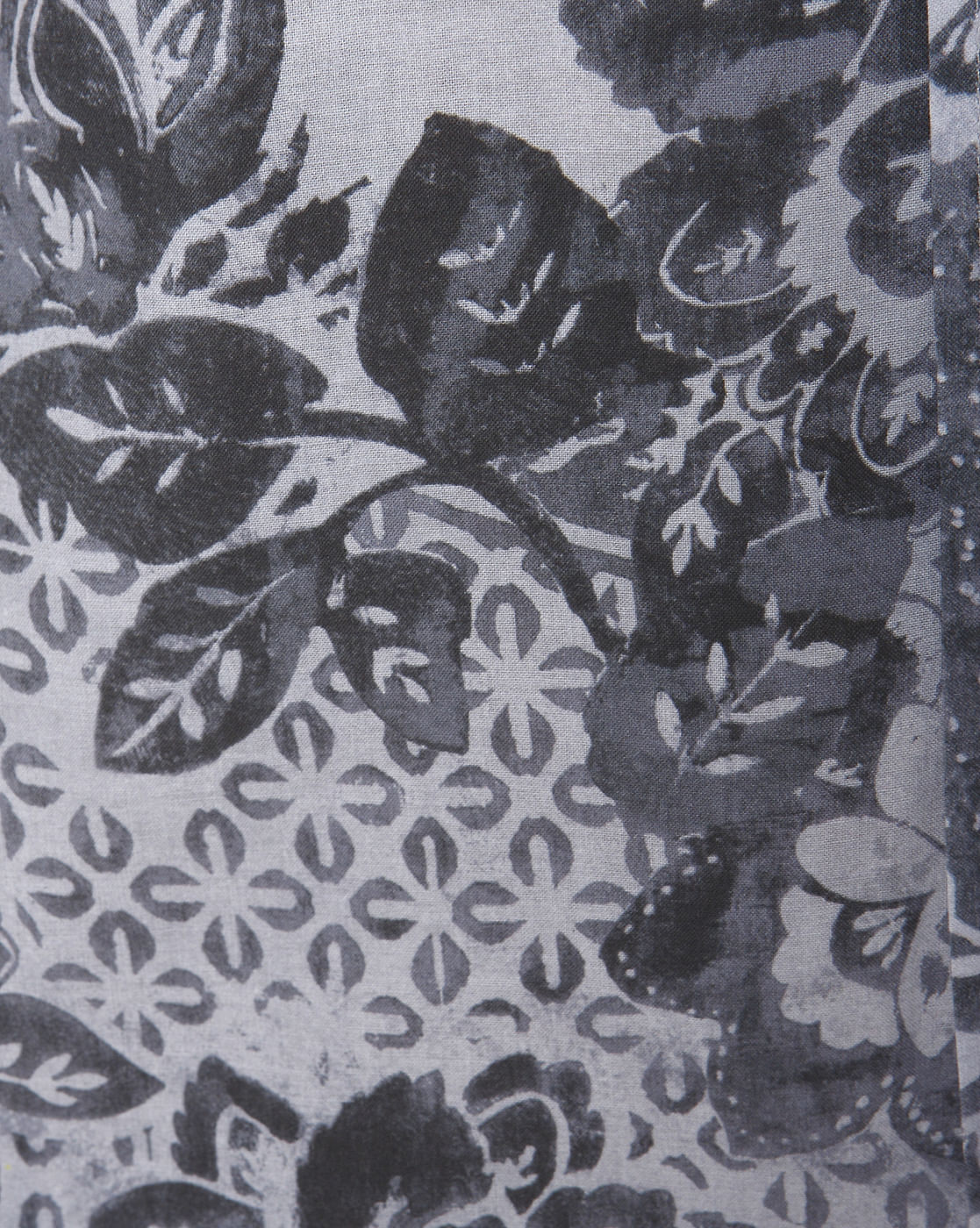 Black Floral Print Short Sleeves Shirt