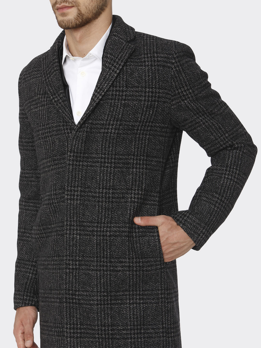 Grey Check Coat