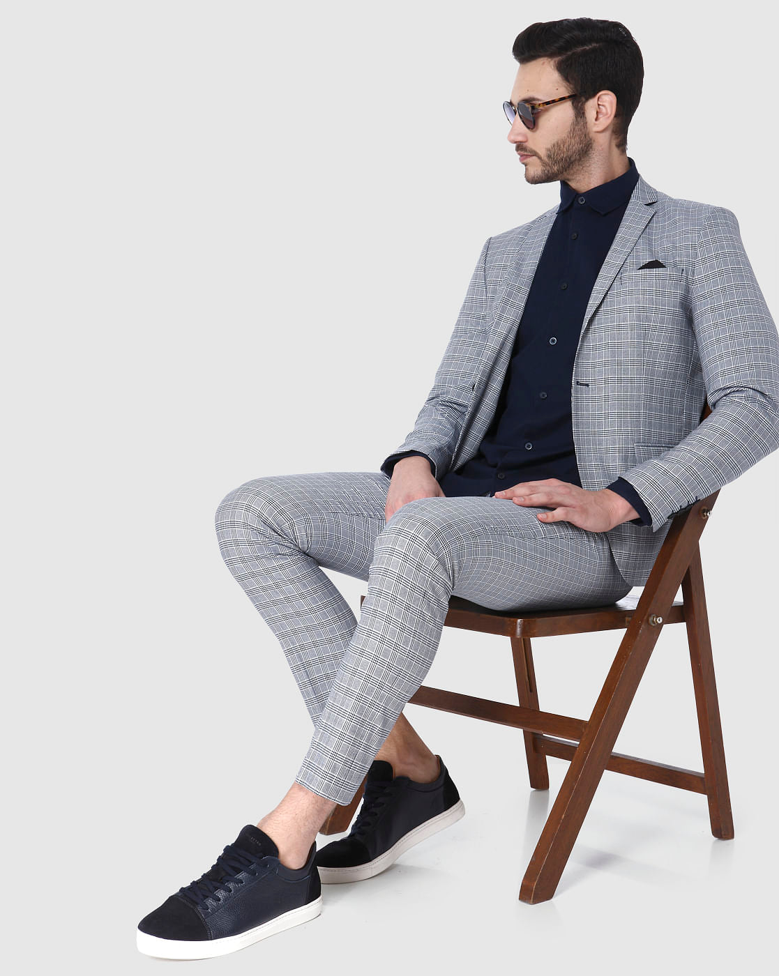Blue Check Blazer
