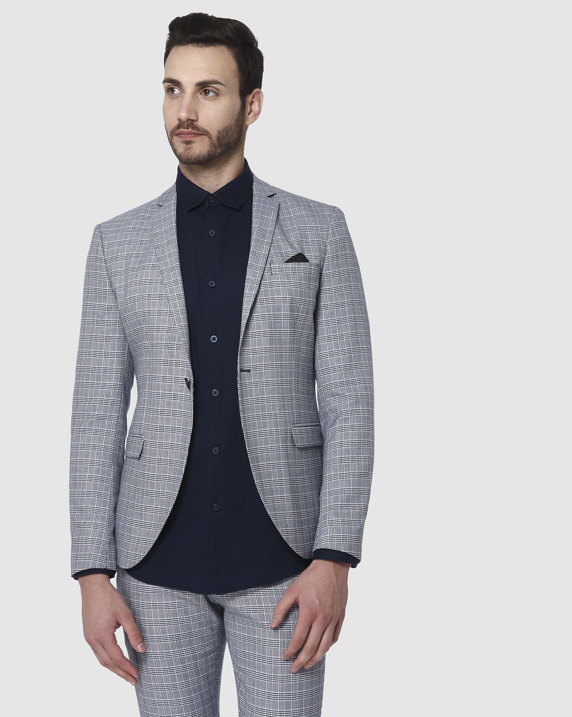 Blue Check Blazer
