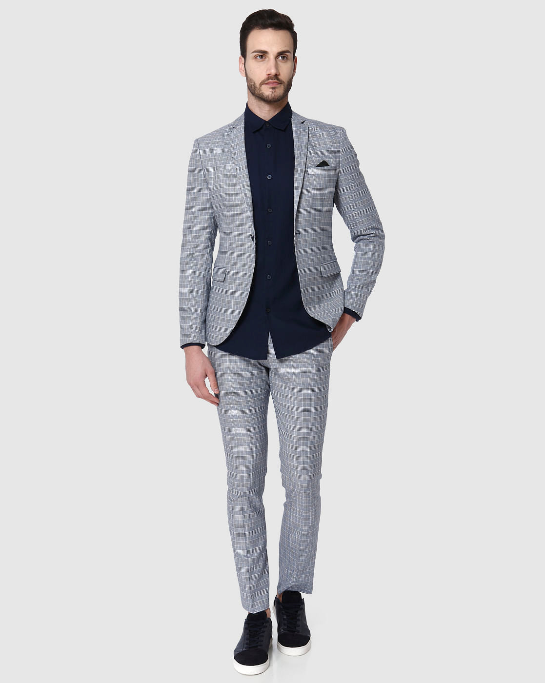 Blue Check Blazer