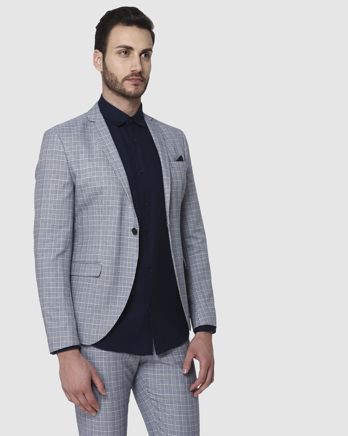 Blue Check Blazer
