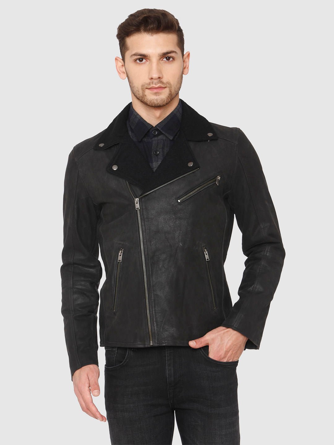 Black Biker Jacket