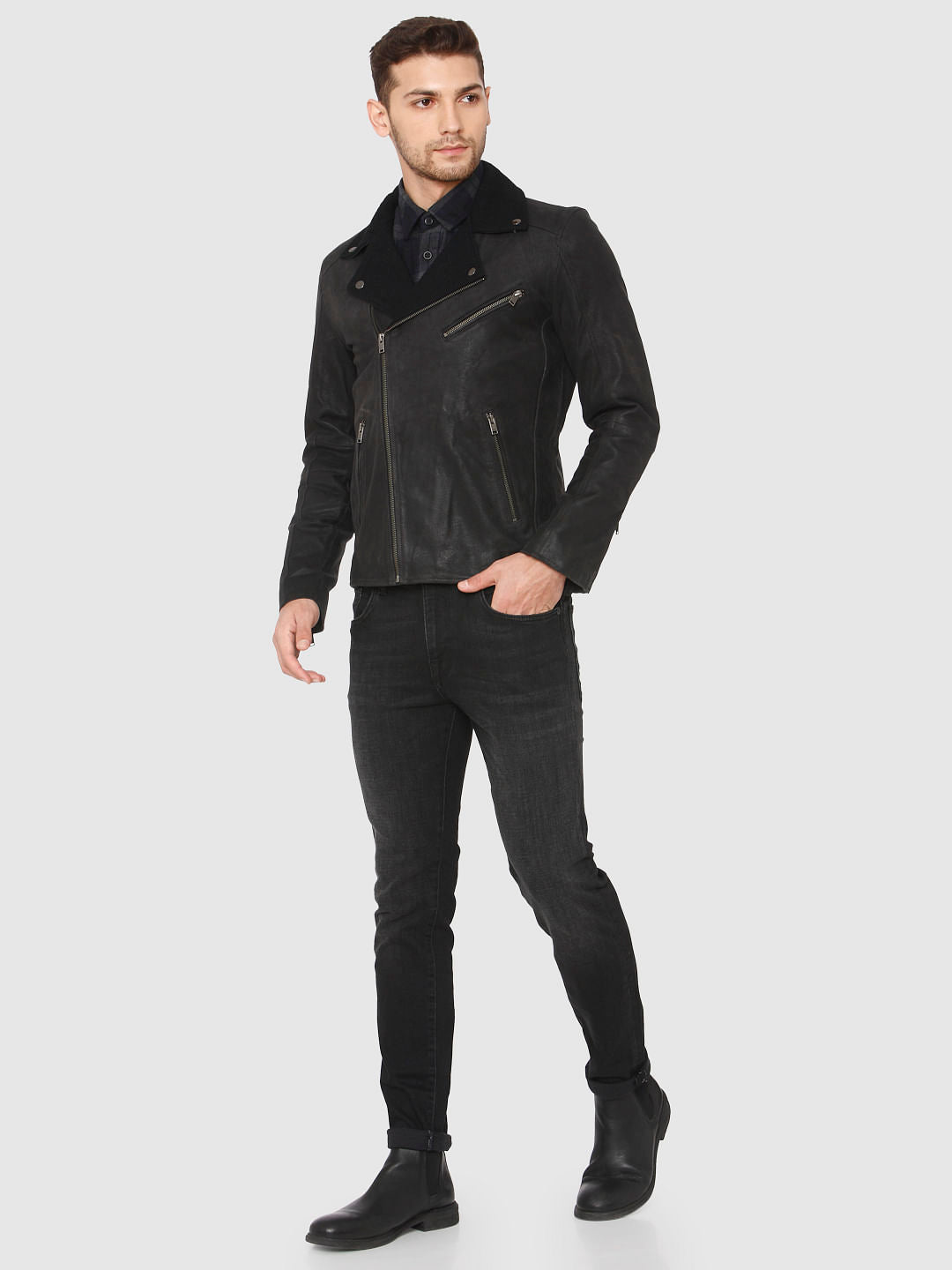 Black Biker Jacket