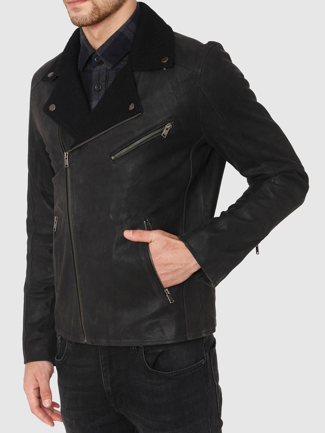 Black Biker Jacket