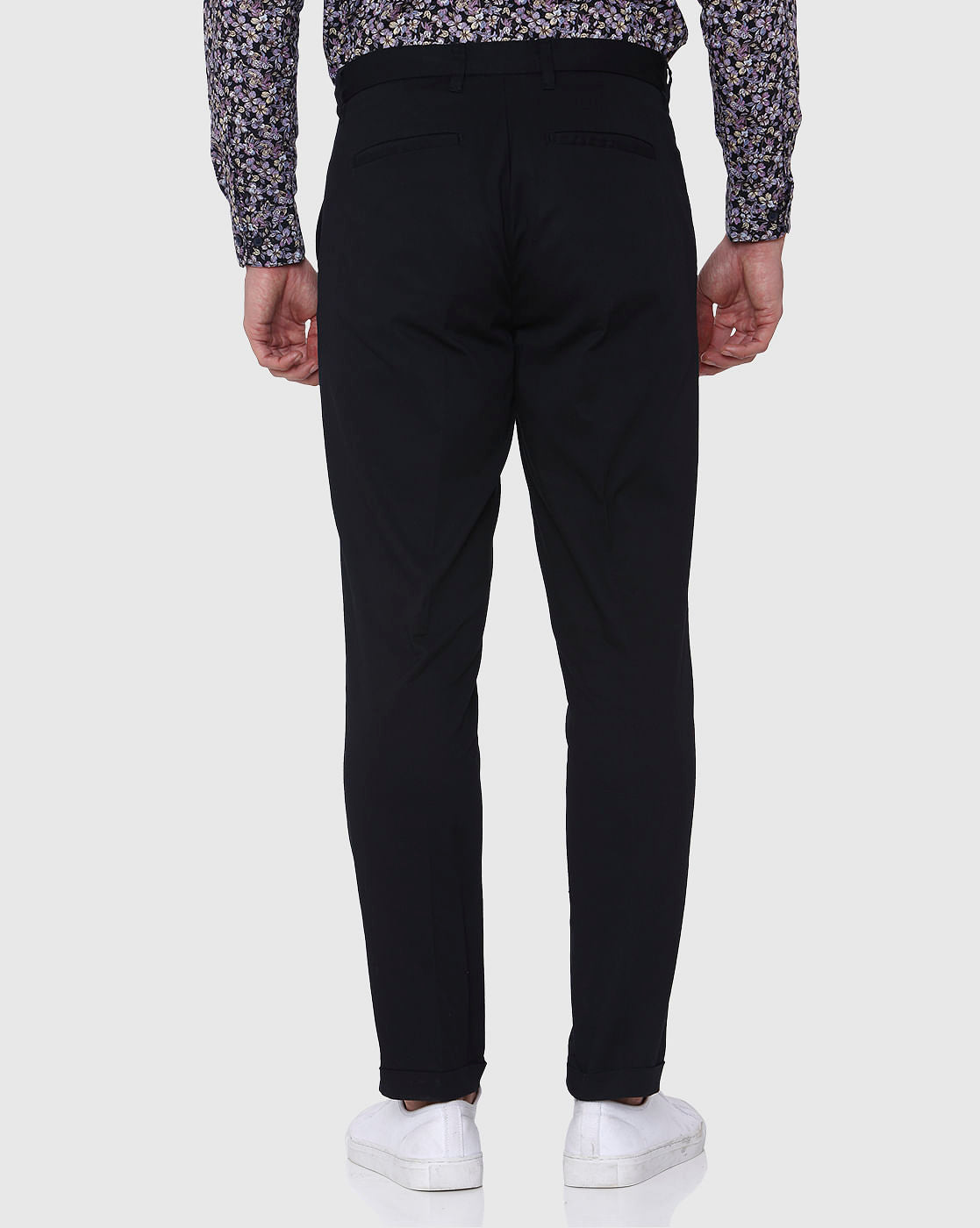 Black Tapered Fit Pants