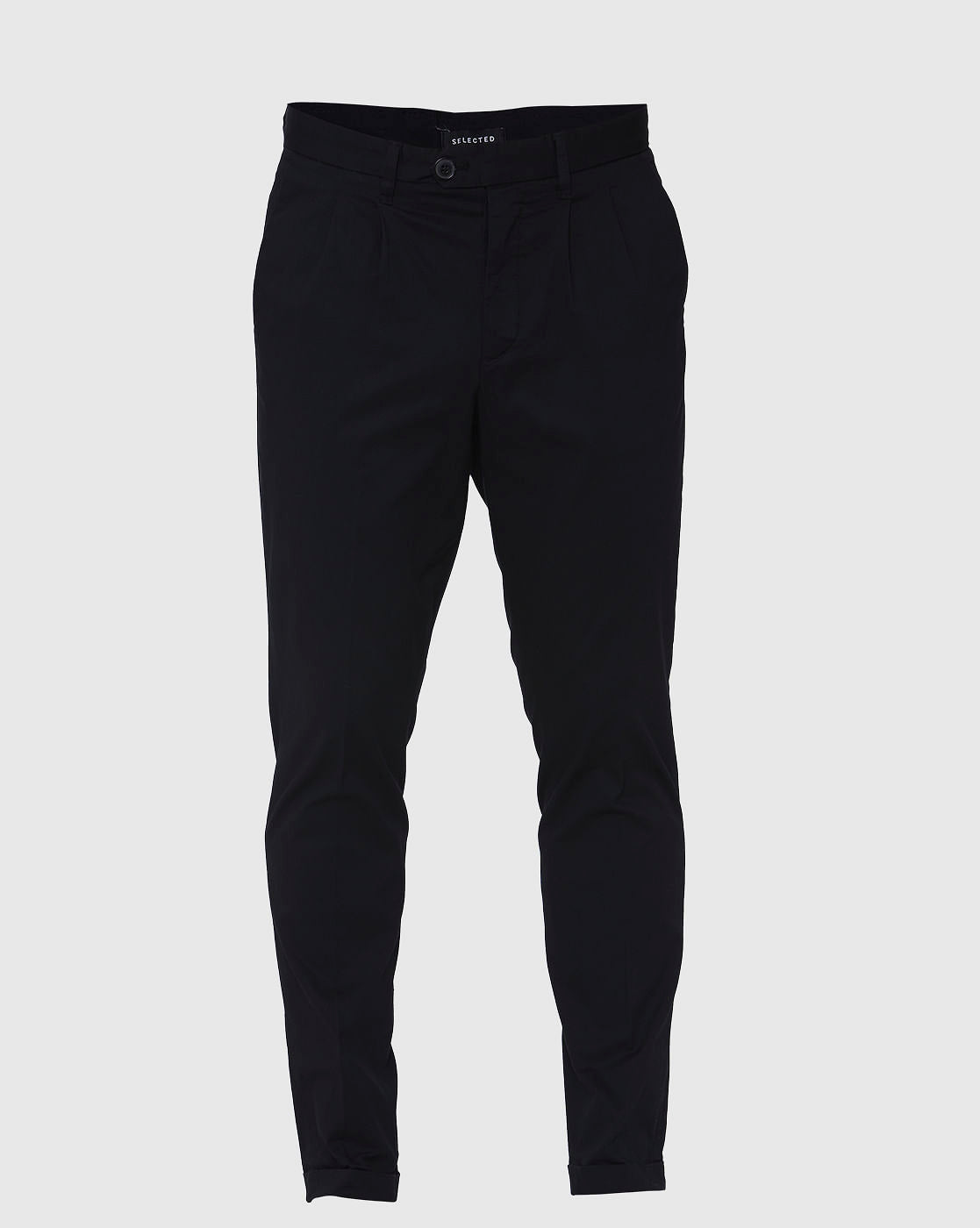 Black Tapered Fit Pants