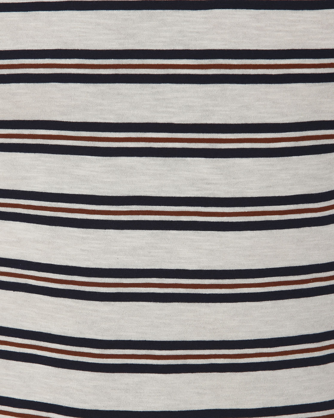 White Striped Crew Neck T-Shirt