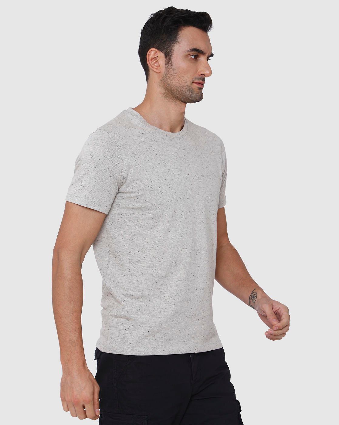 Grey Crew Neck T-Shirt