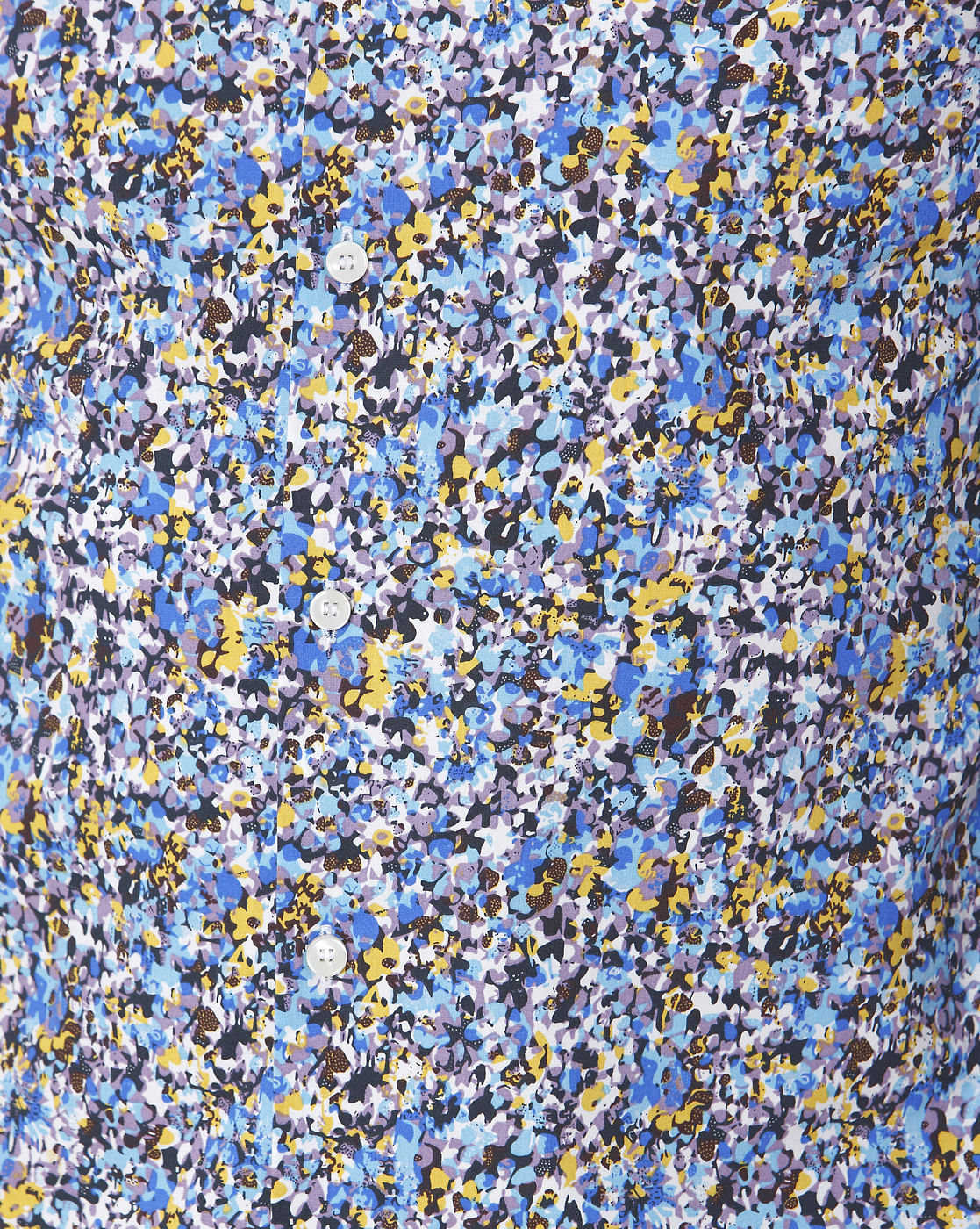 Blue Floral Print Full Sleeves Shirt