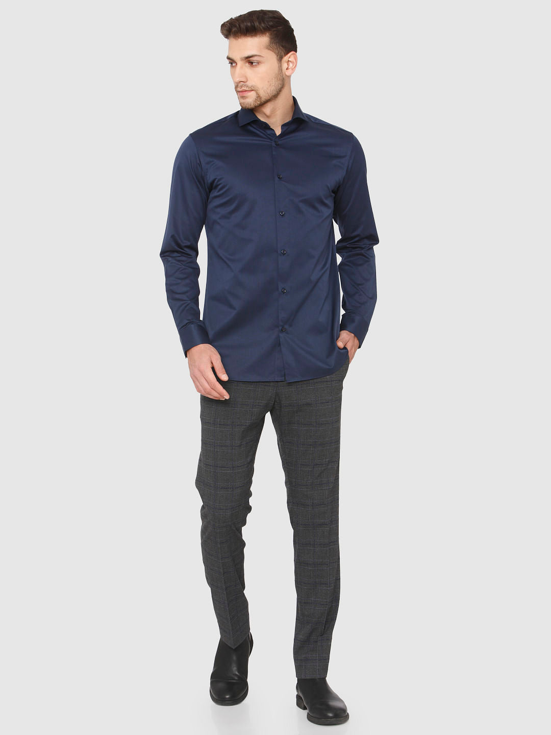 Blue Full Sleeves Shirt