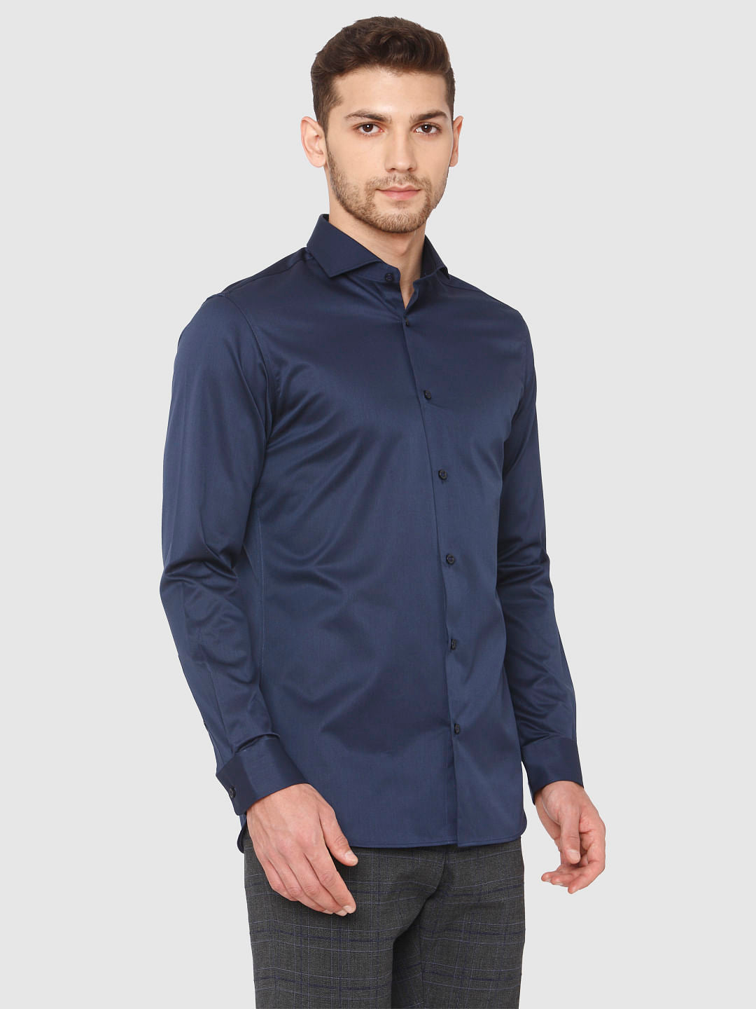 Blue Full Sleeves Shirt