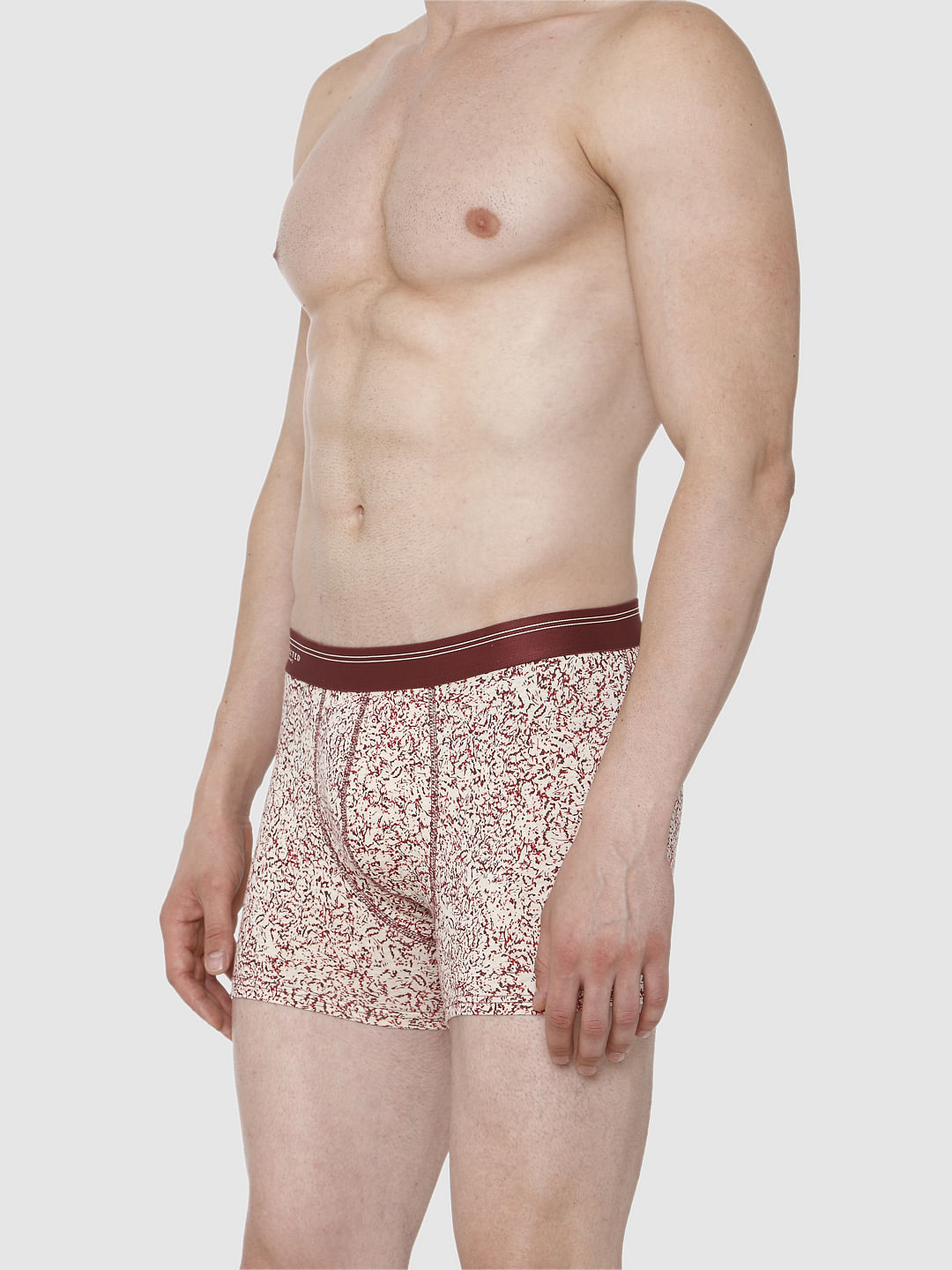 Red Printed Trunks