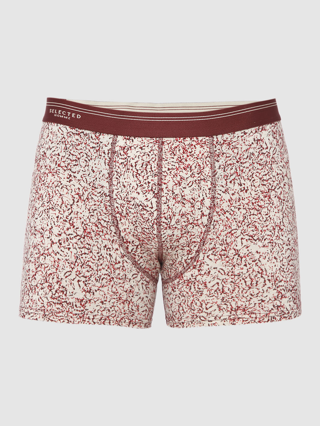 Red Printed Trunks