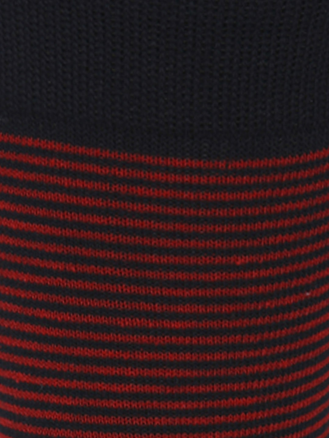 Red Striped Mid Calf Length Socks