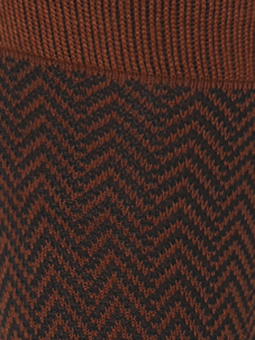 Brown Mid Calf Length Socks