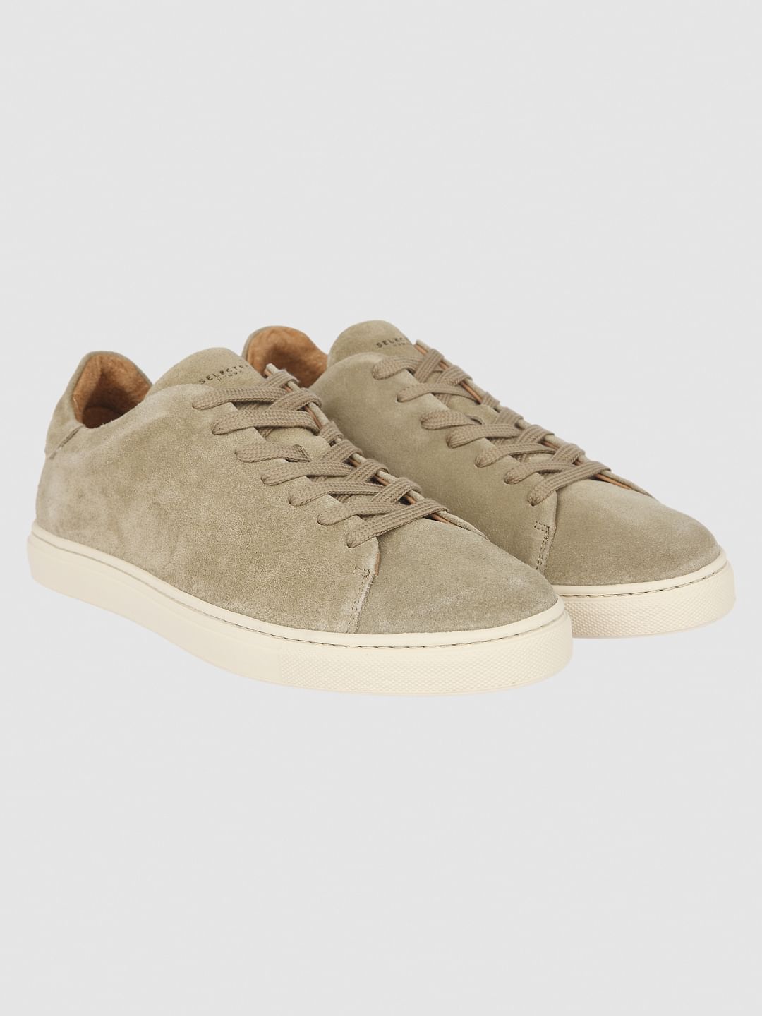 Beige Suede Sneakers