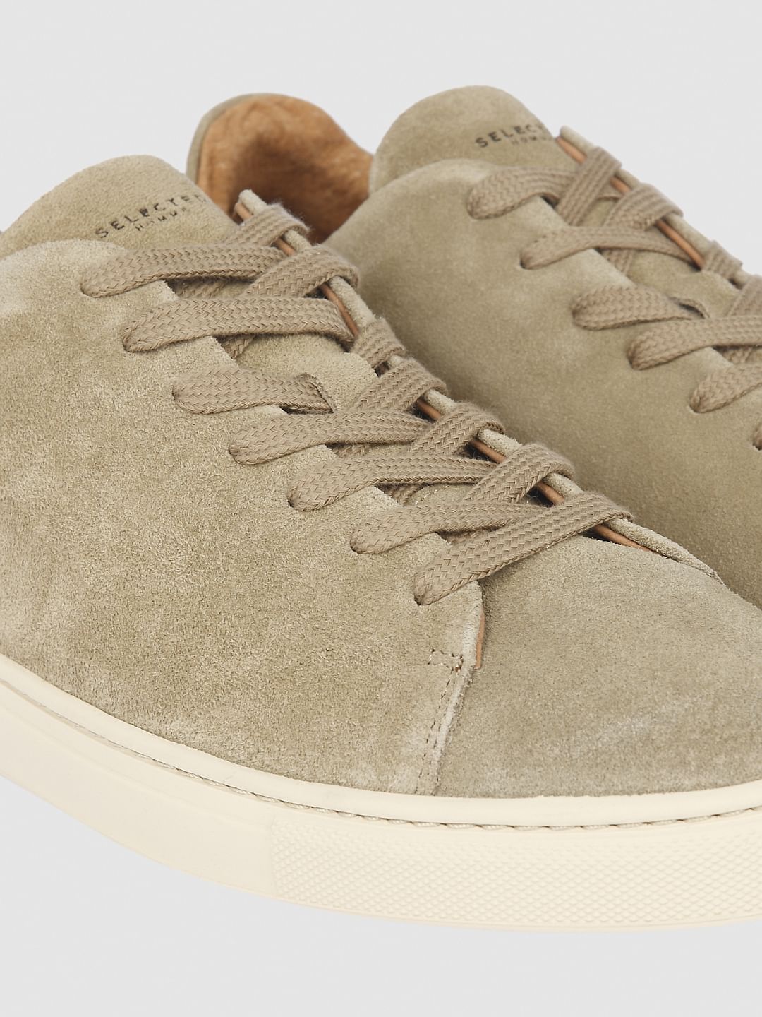 Beige Suede Sneakers