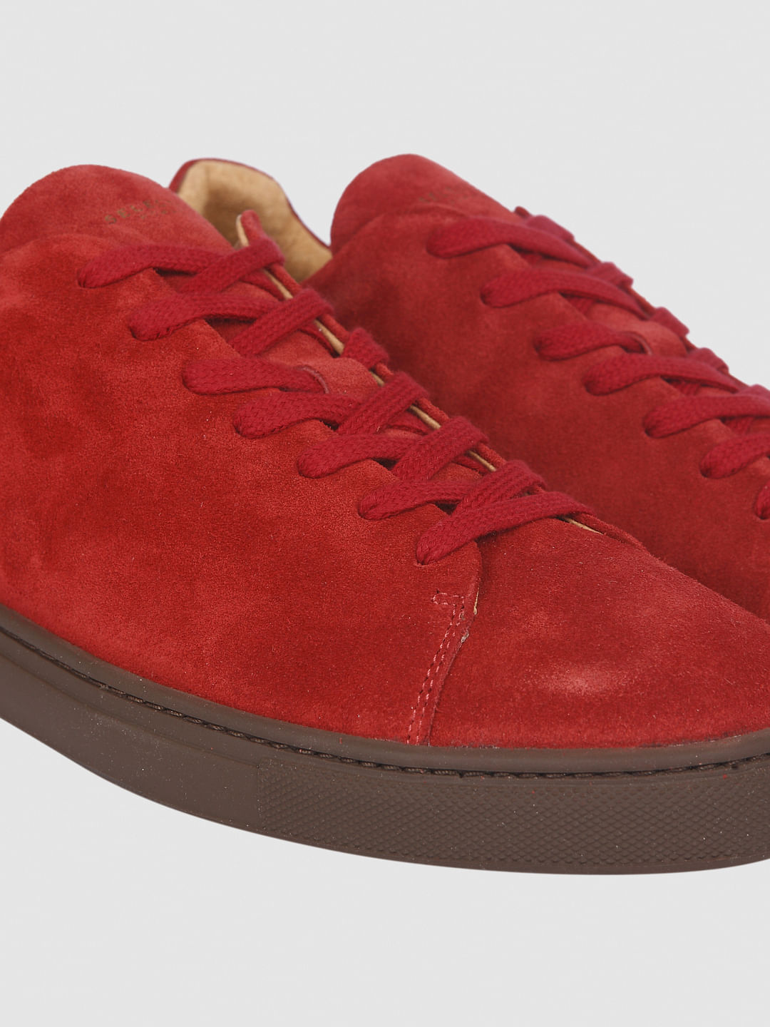 Red Suede Sneakers