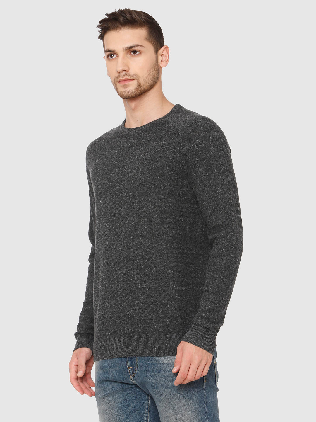 Black Crew Neck Pullover