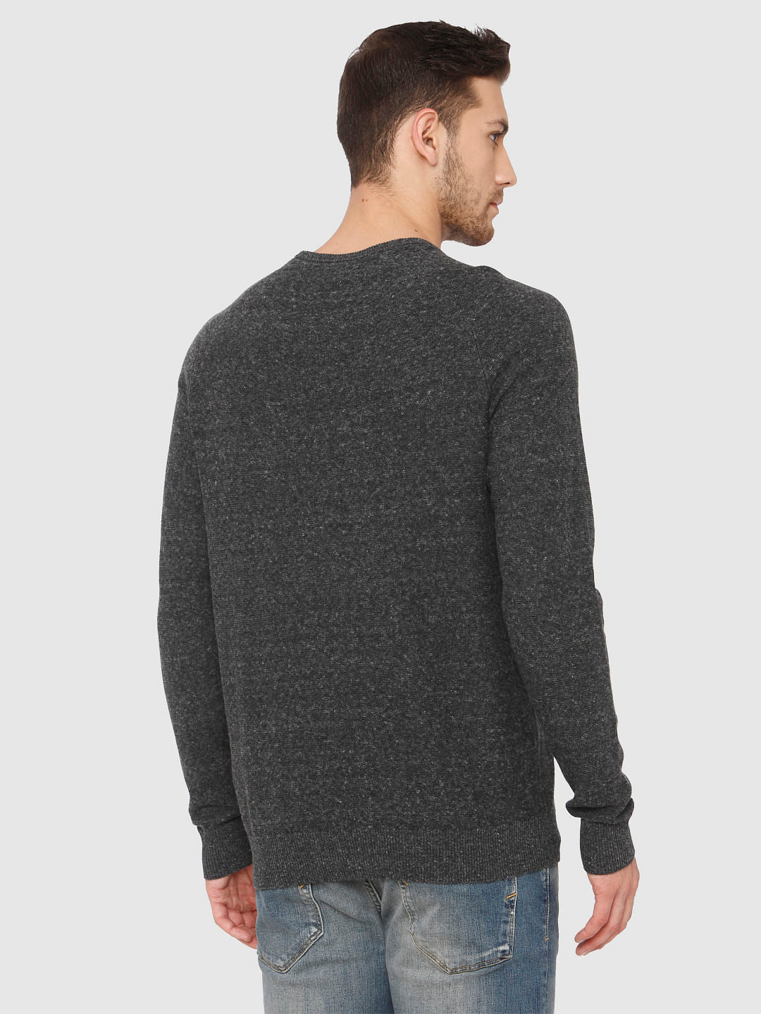 Black Crew Neck Pullover