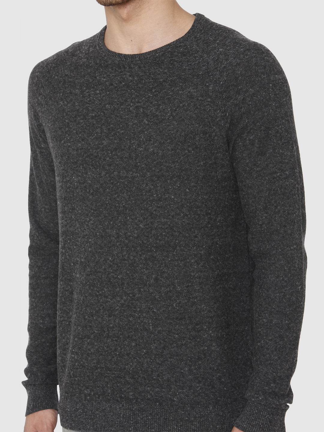 Black Crew Neck Pullover
