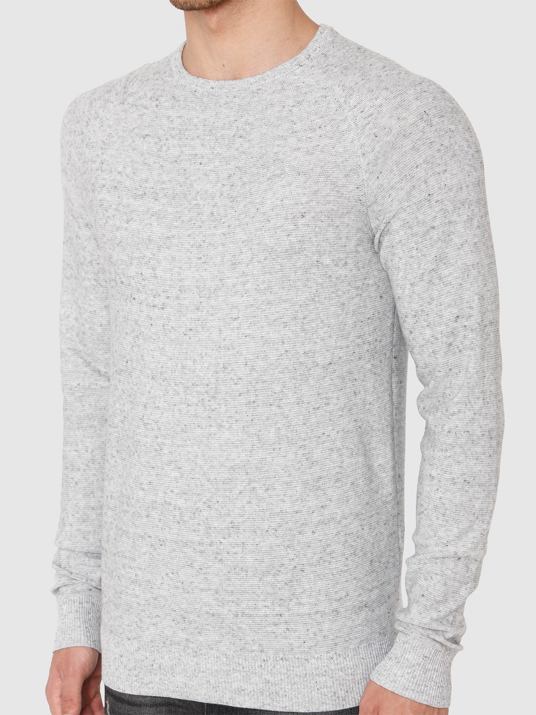 Light Grey Crew Neck Pullover