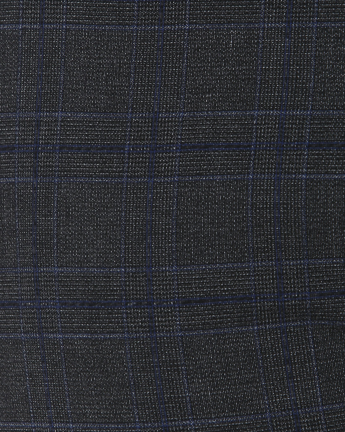Grey Check Formal Slim Fit Trousers