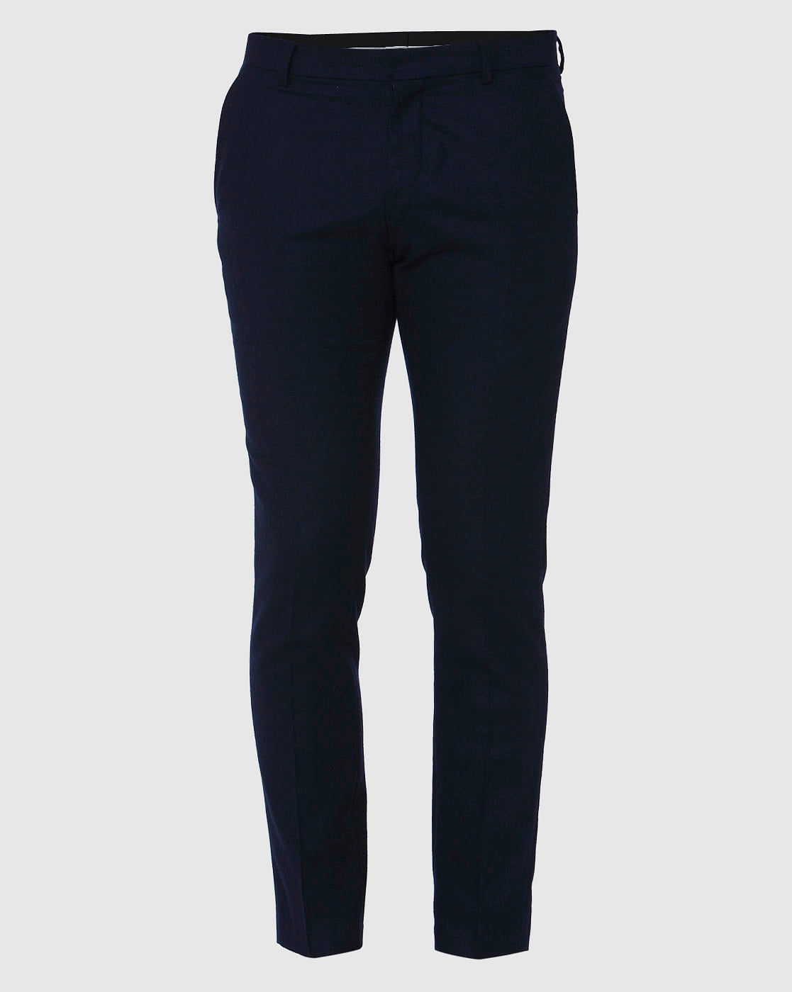 Navy Blue Formal Slim Fit Trousers