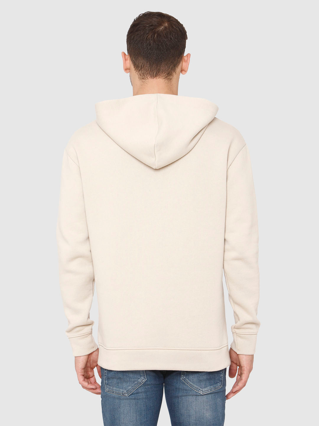 Cream Hooded Sweatshirt